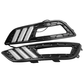 

NEW-2Pcs for Ford 15 Focus Daytime Running Lights New Focus Modified LED Daytime Running Lights Fog Lights