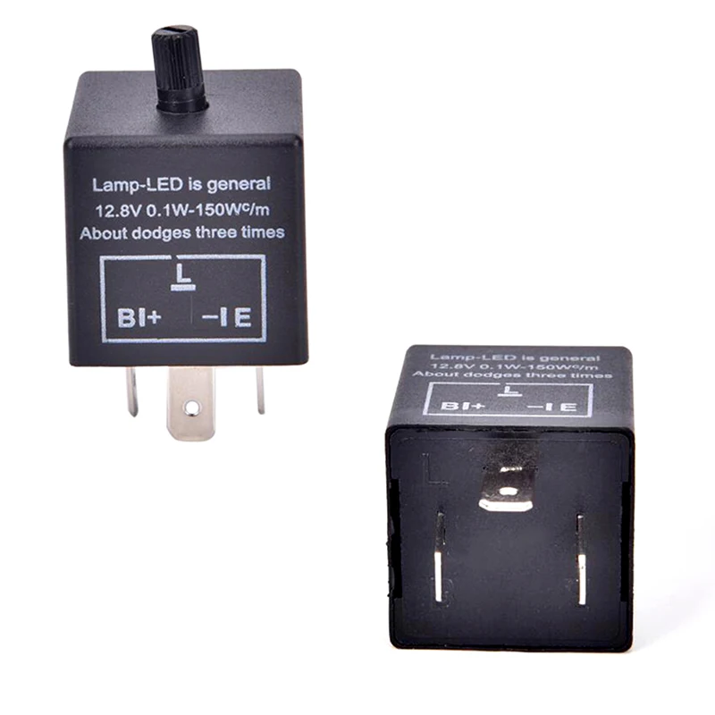 3pins Car Motorcycle LED Flasher Relay 12V Universal Electronic Adjustable Freauency Turn Signal Light Blinker | Автомобили и