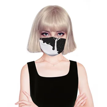 

Fashion Face Mask Cup Pour Milk Printed Masks Fabric Adult Kids Protective PM 2.5 Dust Mouth Cover Washable Reusable Mouth Mask