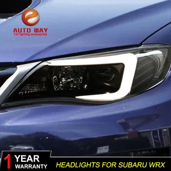 

Car Styling Head Lamp case for Subaru WRX headlights 2005-2012 LED Subaru WRX Headlight DRL Double Beam Bi-Xenon HID