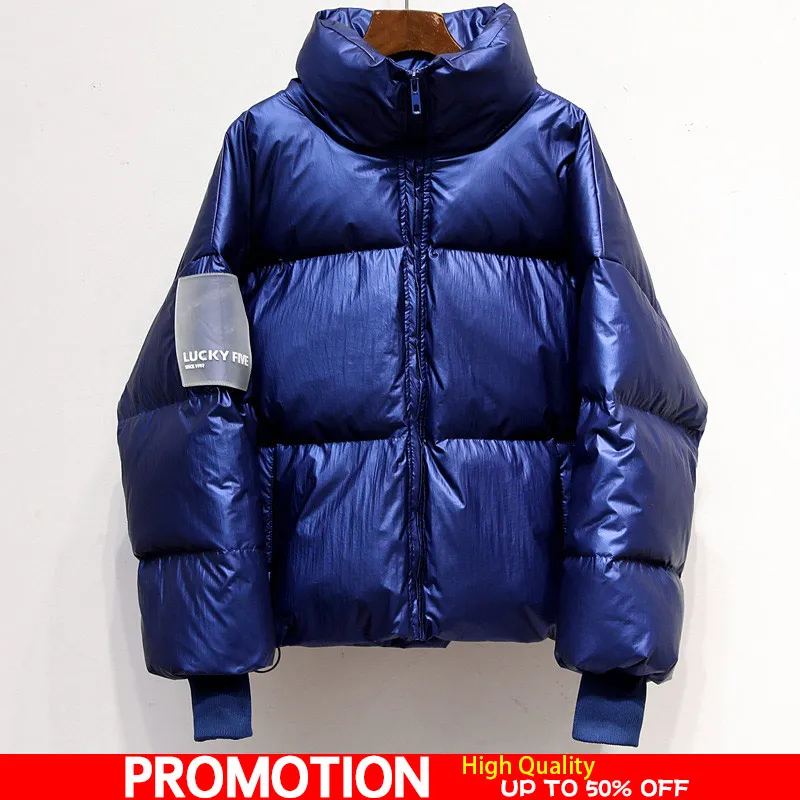 

Bright Waterproof Women's Jacket Parka Winter 2019 Windproof Warm Female Jackets Padded Down Parkas Fashion Casual Women Coat