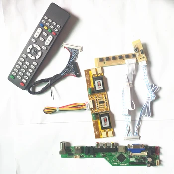 

For TM150XG-26L10/A/D HDMI VGA AV USB RF T.V53 drive card board LCD display panel Inverter+Remote+keyboard 4CCFL LVDS 20Pin Kit