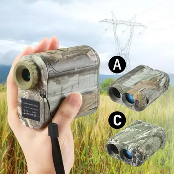 

600M Laser Range Finder 6x Monocular Telescope Multifunction For Hunting Golf Distance Camouflage Rangefinder