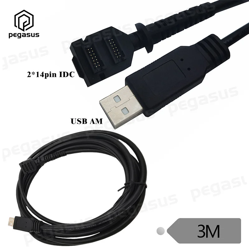 

USB Cable Double 14 Pin Pitch 1.27 IDC to USB 2.0 A Male Cable For Verifone VX805 VX820