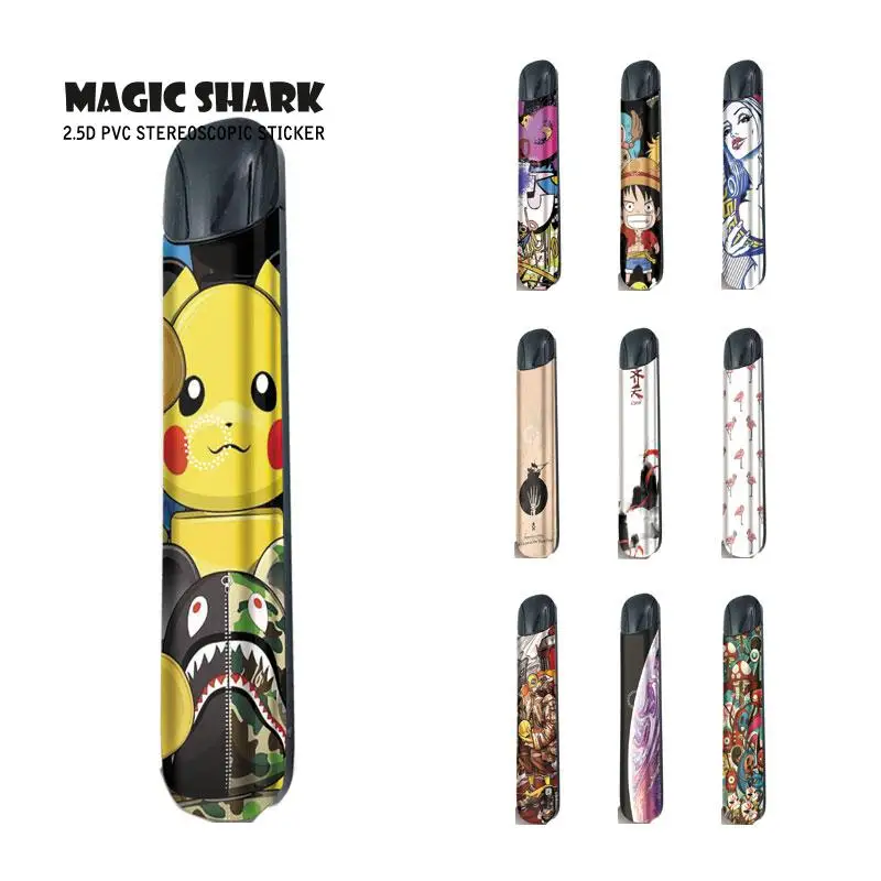 Magic Shark Sexy Lady Earth Flamingo Pikachu цельная пленка E наклейка на сигарету чехол для Relx Alpha a |