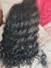 Peluca de pelo humano con corte Bob brasileño de ondas profundas cabello Natural SVT Remy, peluca con malla frontal con pelo de bebé
