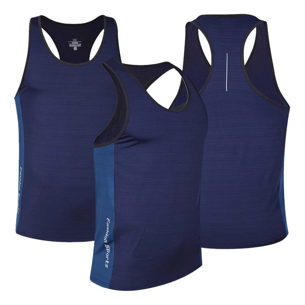 

Мужская компрессионная майка из Майка для бодибилдинга фитнеса полиэстера, жилет для бега, спортивная одежда, спортивная футболка