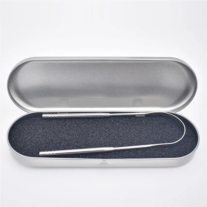 

1 Pcs Stainless Steel Tongue Scraper Brush Cleaning Oral Hygiene Scraper Fresh Breath Oral Hygiene Care Tongue Cleaner Tools