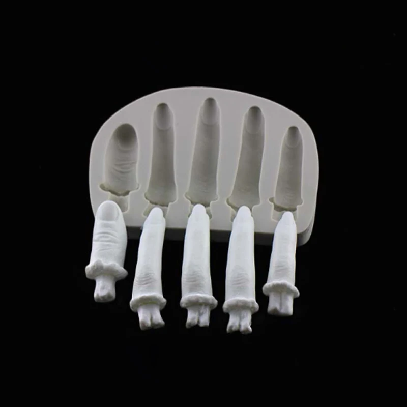

Halloween Feast Finger Mould Silicone Mold Fondant Cake Decorating Tool Gumpaste Sugarcraft Chocolate Forms