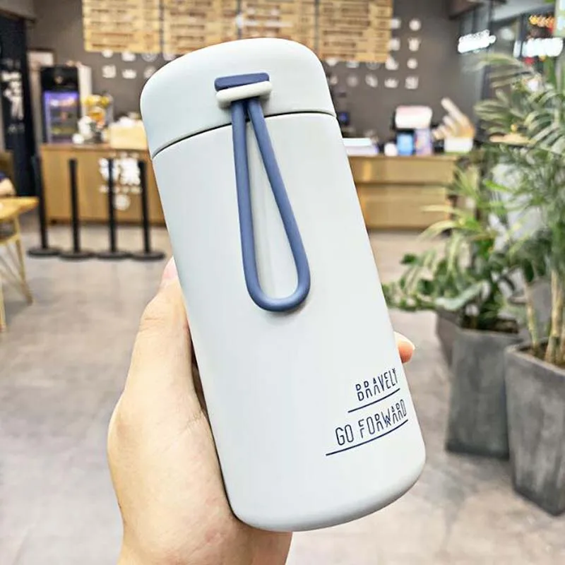 270 мл Термос из нержавеющей стали, корейский стиль, классическая кружка, Вакуумная чашка, термобутылка для горячей воды, изолированная чашка для офисных леди