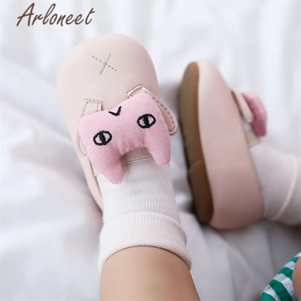 ARLONEET носки для малышей нескользящие носки для девочек с героями мультфильмов детские хлопковые носки для девочек; сезон осень-зима; носки с рисунками животных для мальчиков; кроссовки