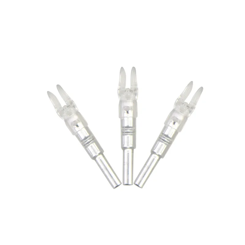 Arrow Nock автоматически светящийся светодиодный наконечник стрелы 6 шт. охотничья стрельба подходит 7,6 мм стрелочный вал с подсветкой