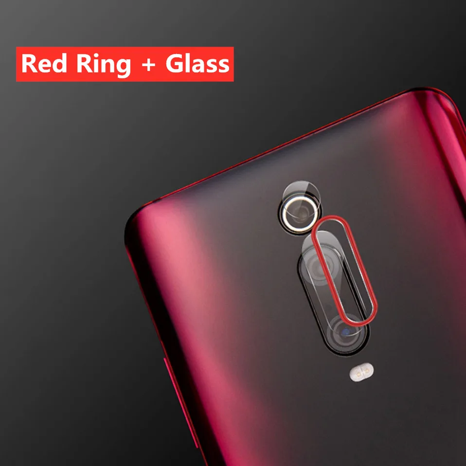 Кольцо для объектива камеры стекло для Xiaomi mi 9t 9 8 SE A3 CC9 mi 9 mi 9t защитный чехол Защитное стекло на красном mi K20 Note 7 8 Pro - Цвет: Red