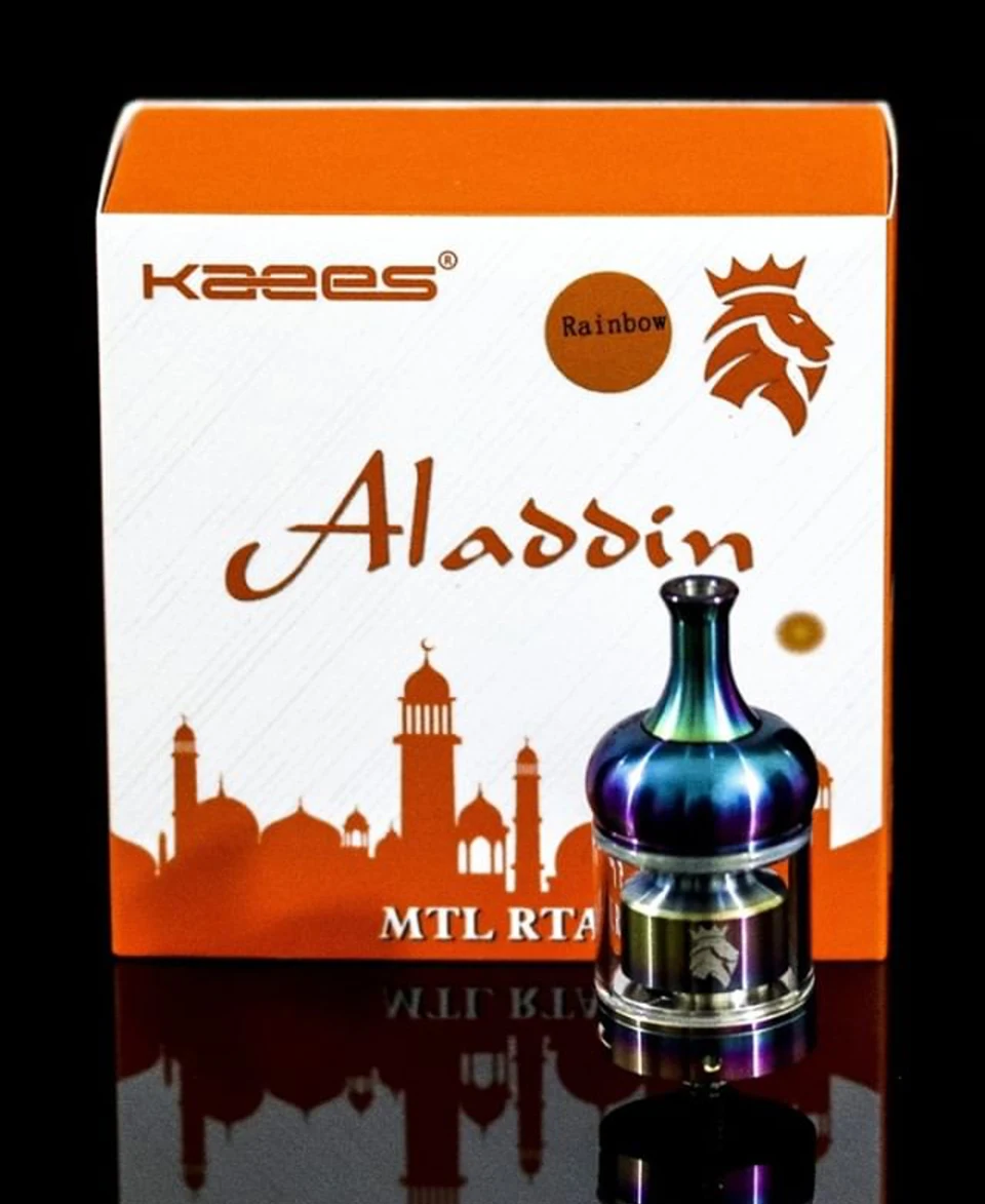 Оригинальный бак KAEES Aladdin MTL RTA 22 мм с емкостью 2 мл системой быстрого блокировки 510