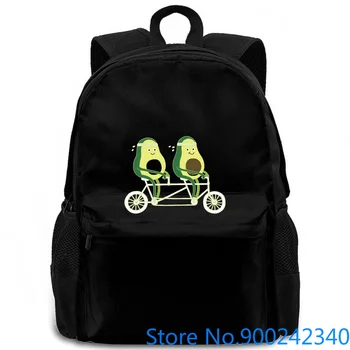 

Cute Avocado Prints Style Hip Hop women men backpack laptop travel school adult student