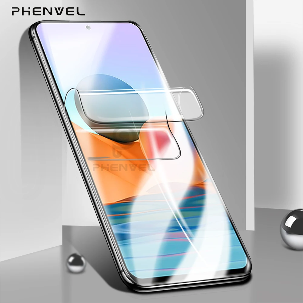 

Front + Back Protective Film For Xiaomi Redmi Note 10 Full Cover Hydrogel Film For Redmi Note 10 Pro Gel Screen Protector