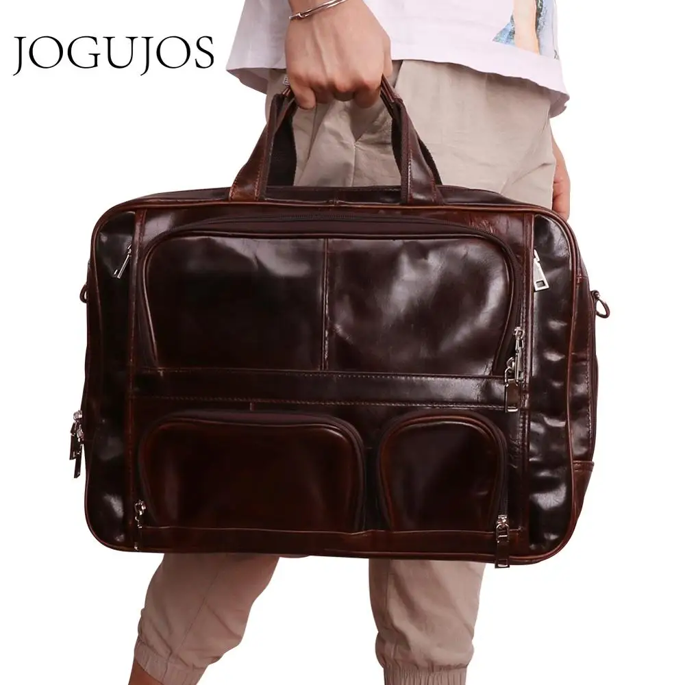 JOGUJOS мужская дорожная сумка, сумка из натуральной кожи, мужская спортивная сумка, мужская сумка для путешествий, багажная сумка, сумка на плечо