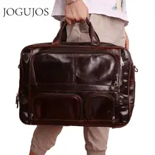 JOGUJOS мужская дорожная сумка, сумка из натуральной кожи, мужская спортивная сумка, мужская сумка для путешествий, багажная сумка, сумка на плечо