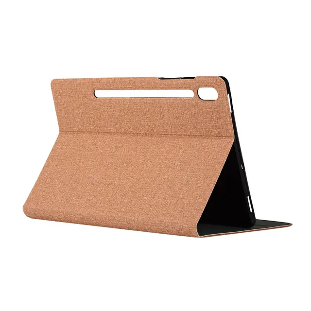 light brown Магнитный мягкий силиконовый чехол iBuyiWin для Samsung Galaxy Tab S6 10,5 SM-T860 SM-T865 10,", чехол для планшета, чехол из ТПУ+ пленка+ ручка - Цвет: light brown