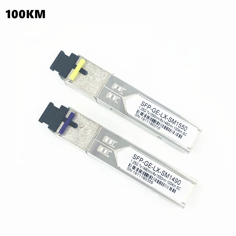 SC SFP волоконно-оптический модуль 1,25G SC 20/40/60/80/100 км 1310/1490/1550 нм одиночный волоконно-оптический модуль SFP совместимый код ONU OLT