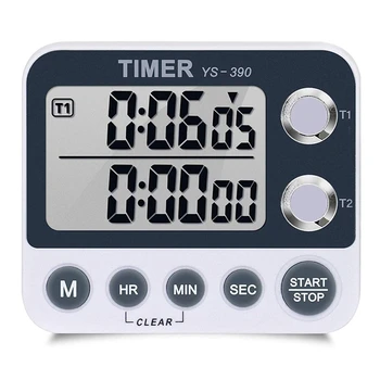 

Digital Kitchen Timer netic Back,Cooking Timer,Large Display Loud Alarm Count-Up & Count Down For Cooking Baking Sports Games