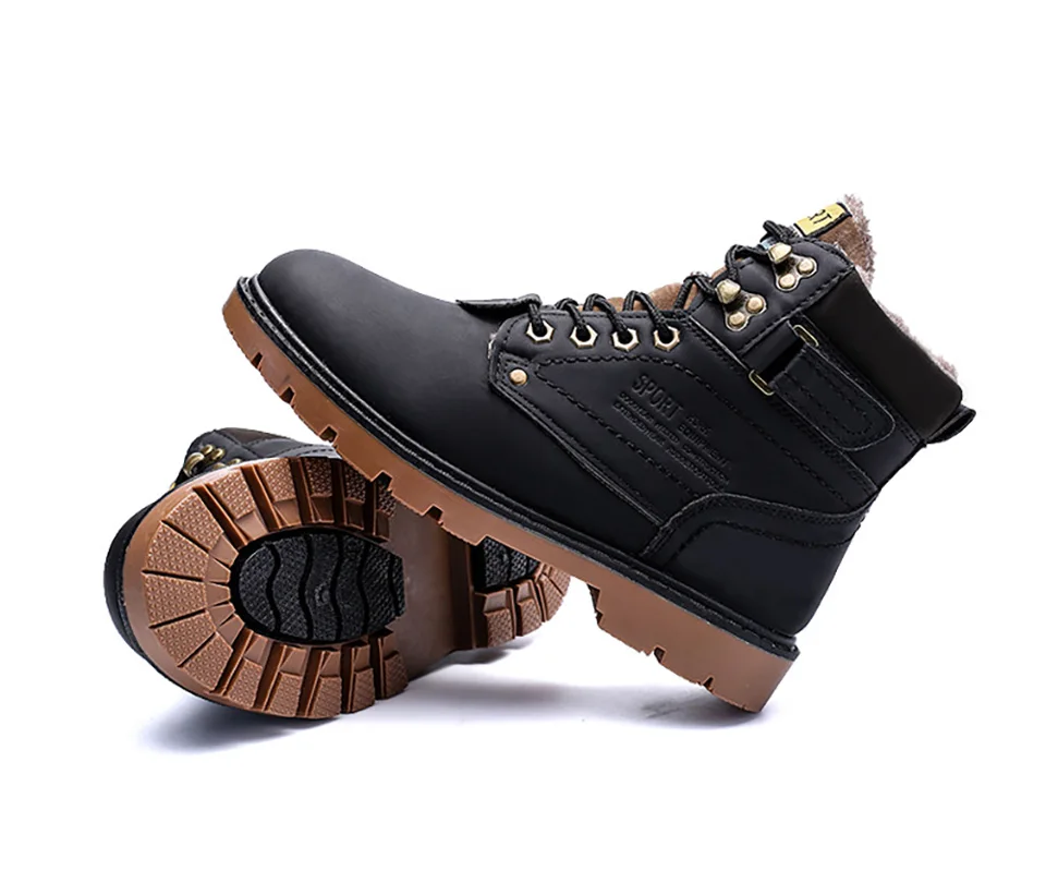 39-46 Зимняя обувь теплая Удобная Нескользящая зимняя обувь Мужская# NX69
