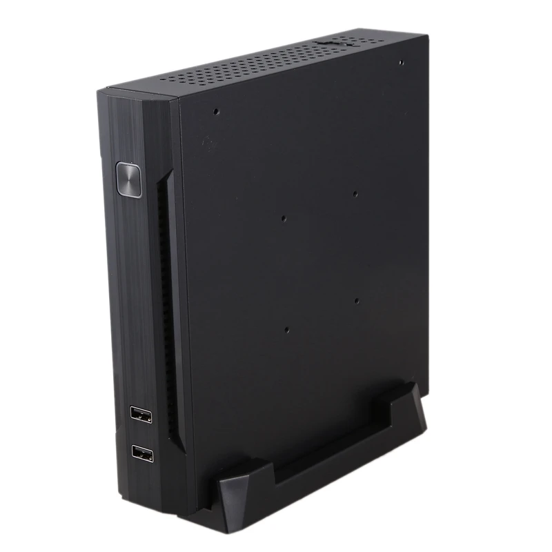 Мини ITX тонкий маленький чехол для компьютера с форм фактором HTPC 2 x USB2.0 12V 8A