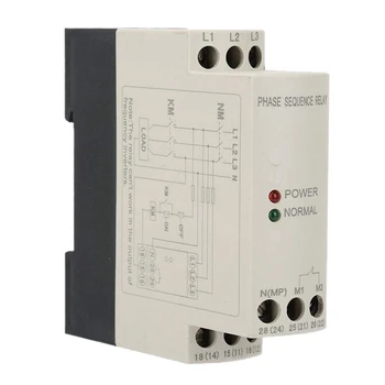 

SHGO HOT-300-500V AC 50/60Hz 4-Wire 3-Phase Phase Sequence Relay Protector Voltage Protective Relay
