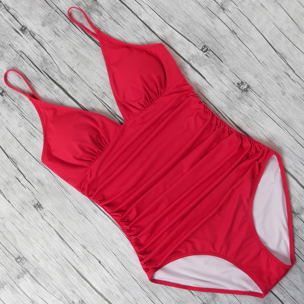 One Piece Swimsuit Women Push Up Bathing Suit Beachwear Monokini Sexy