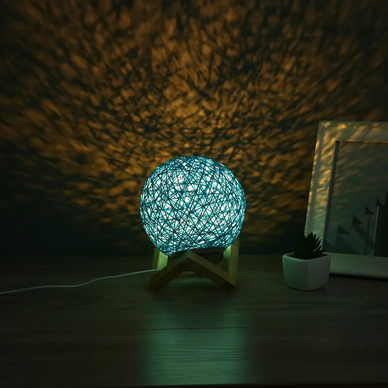 

3D LED Night linghting Lamp Moonlight USB Charging Table Beside Lamp Creative Christmas Children's Gift Bird's nest LED Lamp