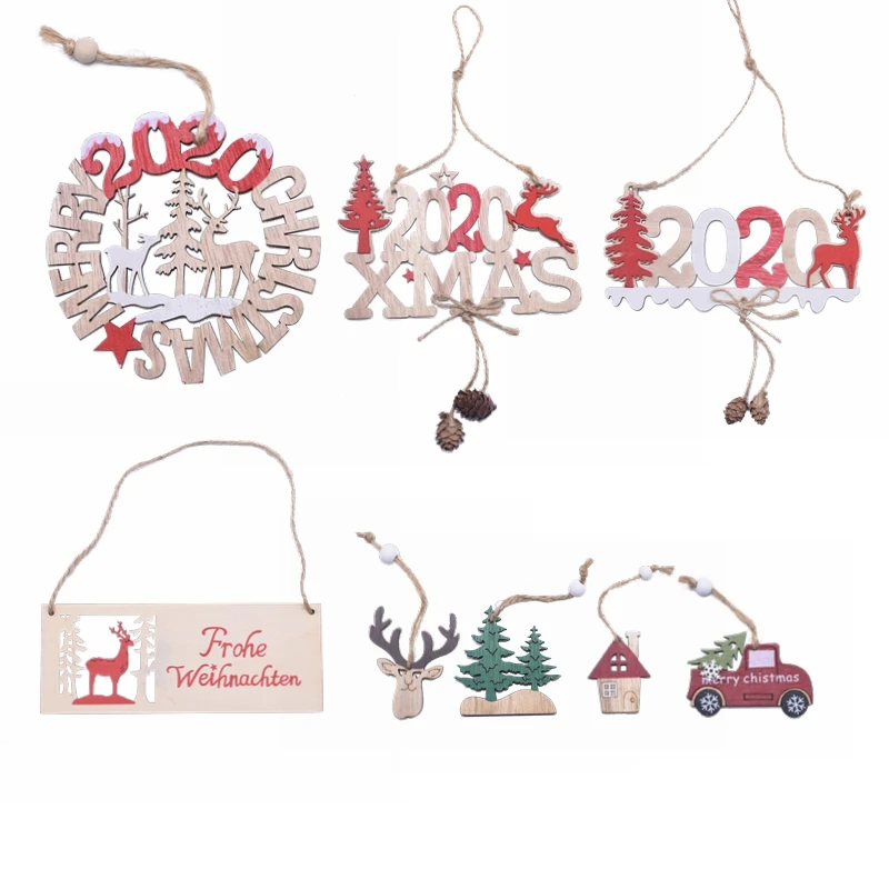 Рождественское украшение, рождественские буквы, дерево лося, деревянный знак, подвески на рождественскую елку, украшения для дома, подвесной орнамент