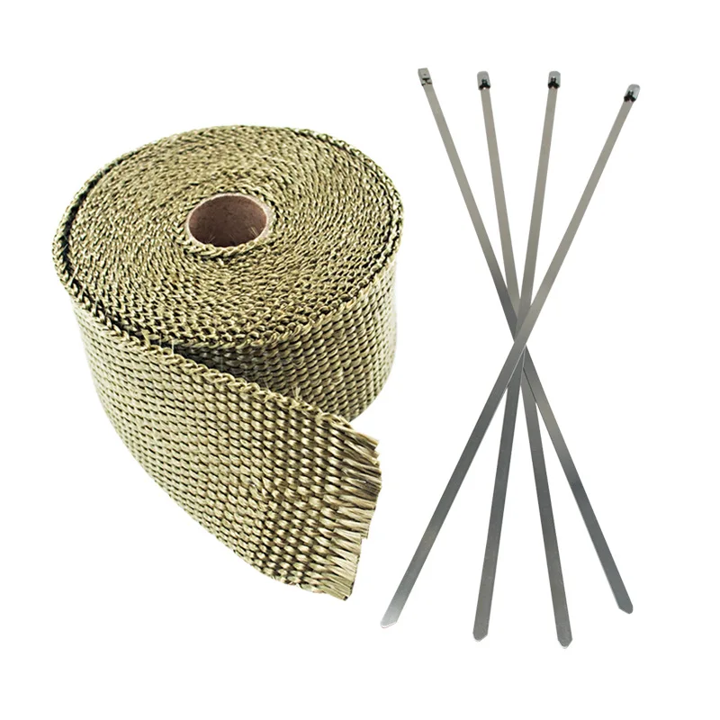 Выхлопная труба автомобиля Стекло волокно изоляционная лента Ширина 2 ...