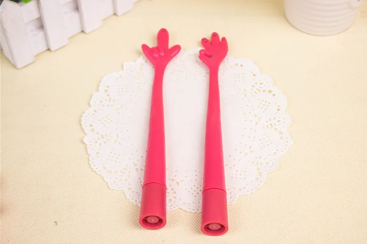 Гибкая шариковая ручка на палец, can ben Cute Expression Pen, 100 шт./лот, 0,5 мм, ручка для ручного жеста, шариковая ручка, канцелярские товары BP026