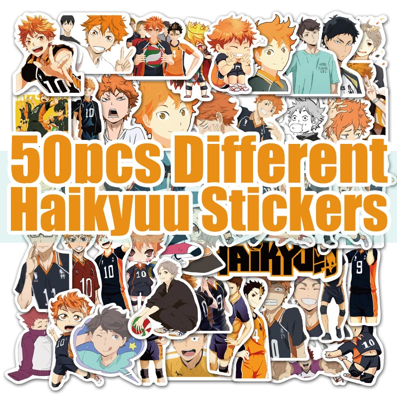

50pcs Haikyuu Stickers Anime Stickers Car Sticker Stikers Cute Sticker Laptop Sticker Pack Haikyuu Anime Stickers For Laptop