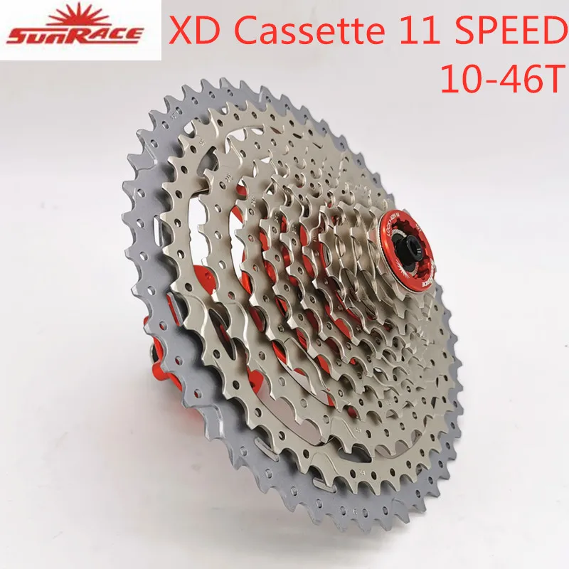 Велосипедная кассета SunRace XD 11 скоростей маховик MTB для велосипеда 10 46T подходит