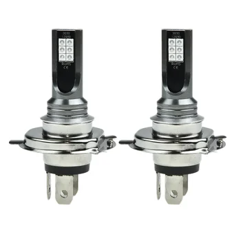 

Parts LED Headlights Car Auto 2Pcs H4 Xenon 360 Degree Fog Daytime Running Lamp