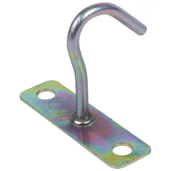 

Promotion! Fan Fixture Metal J Shaped Ceiling Mount Hook Hanger 80mm Height