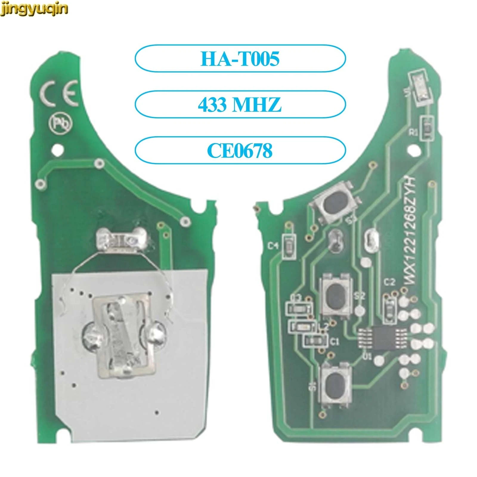 Remote Car Key Circuit Electronic Board For HYUNDAI i30 IX35 KIA K2 K3 433MHz ID46 HA-T005 CE0678 TOY40 Blade car remote key car key