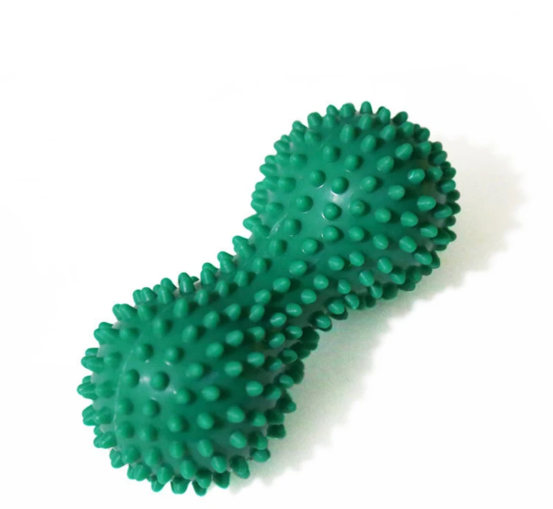 Peanut Shape Massage Yoga Sport Fitness Ball Durable PVC Stress Relief Body Hand Foot Spiky Massager Trigger Point Foot Pain