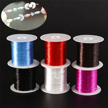

1.0mm DIY Round Elastic Line Transparent Crystal Elastic Beading Cord String Thread For Jewelry Making Necklace
