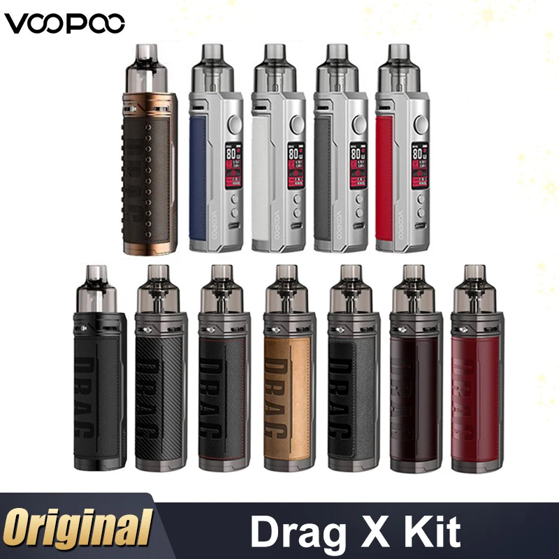 Оригинальный комплект электронной сигареты VOOPOO Drag X 80 Вт вейп 4 5 мл картридж под PnP