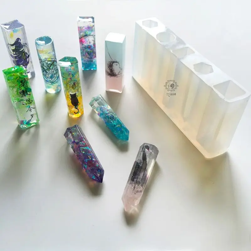 

UV Epoxy Mold DIY Pendant Jewelry Crystal Silicone Molds Hexagonal Round Geometric Shape Craft Making Mould