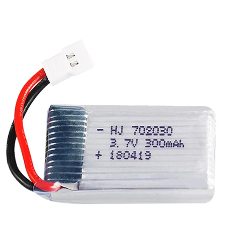 5Pcs 3,7 V 300MAH литий-полимерный Батарея и Зарядное устройство для Udi U816 U830 F180 E55 FQ777 FQ17W Hubsan H107 Syma X11C FY530 радиоуправляемые Дроны с камерой BA