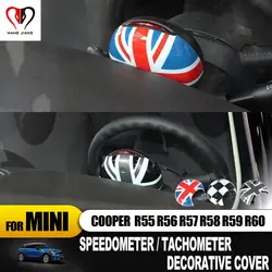 Для Mini Cooper Тахометр Обложка Наклейки Юнион Джек украшение интерьера автомобиля Интимные аксессуары для R55 R56 r57 R58 R59 R60 Countryman