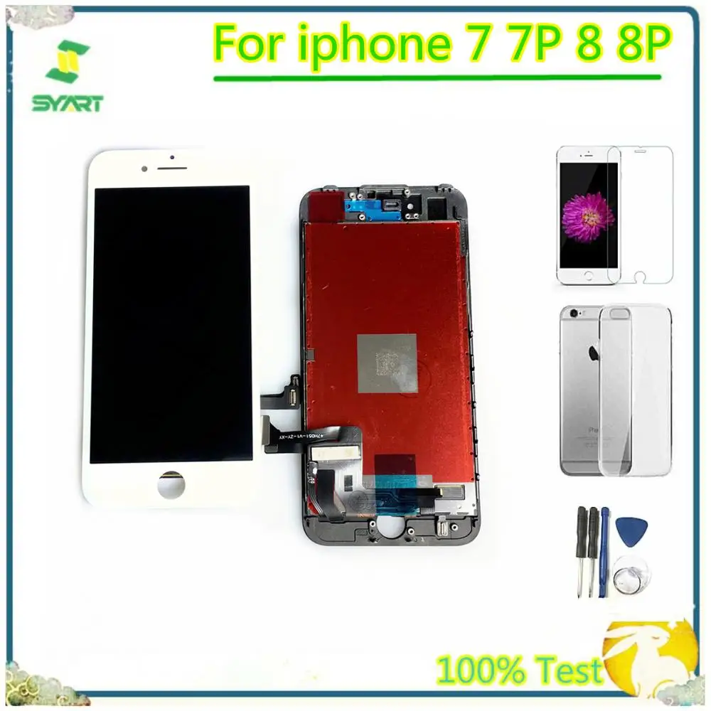 

100% Tested LCD Display For iphone7 Touch Screen Digitizer Assembly Replacement Accessories For iphone 7G 7 Plus 8G 8 Plus 8Plus