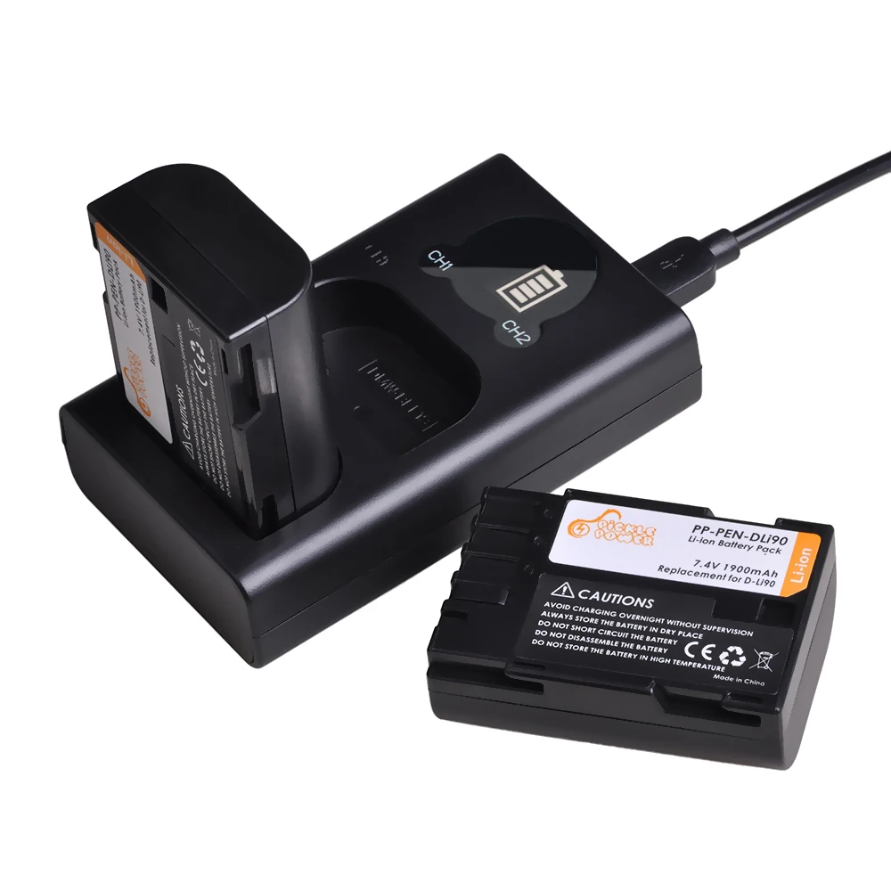 Bateria Carregador para Pentax k7 K-7d k5 K-5d K-5 ii K-5iis k3 K-3 ii K01 k1 645 645d 645z Dli90 d Li90 D-li90 - Image 6