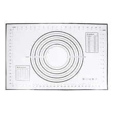 Силиконовый коврик для выпечки раскатки теста коврик с размерами антипригарный нескользящий коврик для выпечки(60x40 см черный