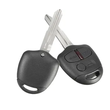 

2pcs/1pc 3 Buttons 433MHz Car Remote Key Case Cover Key Fob with ID46 Chip Uncut Blade for Mitsubishi Lancer Outlander 2008-2012