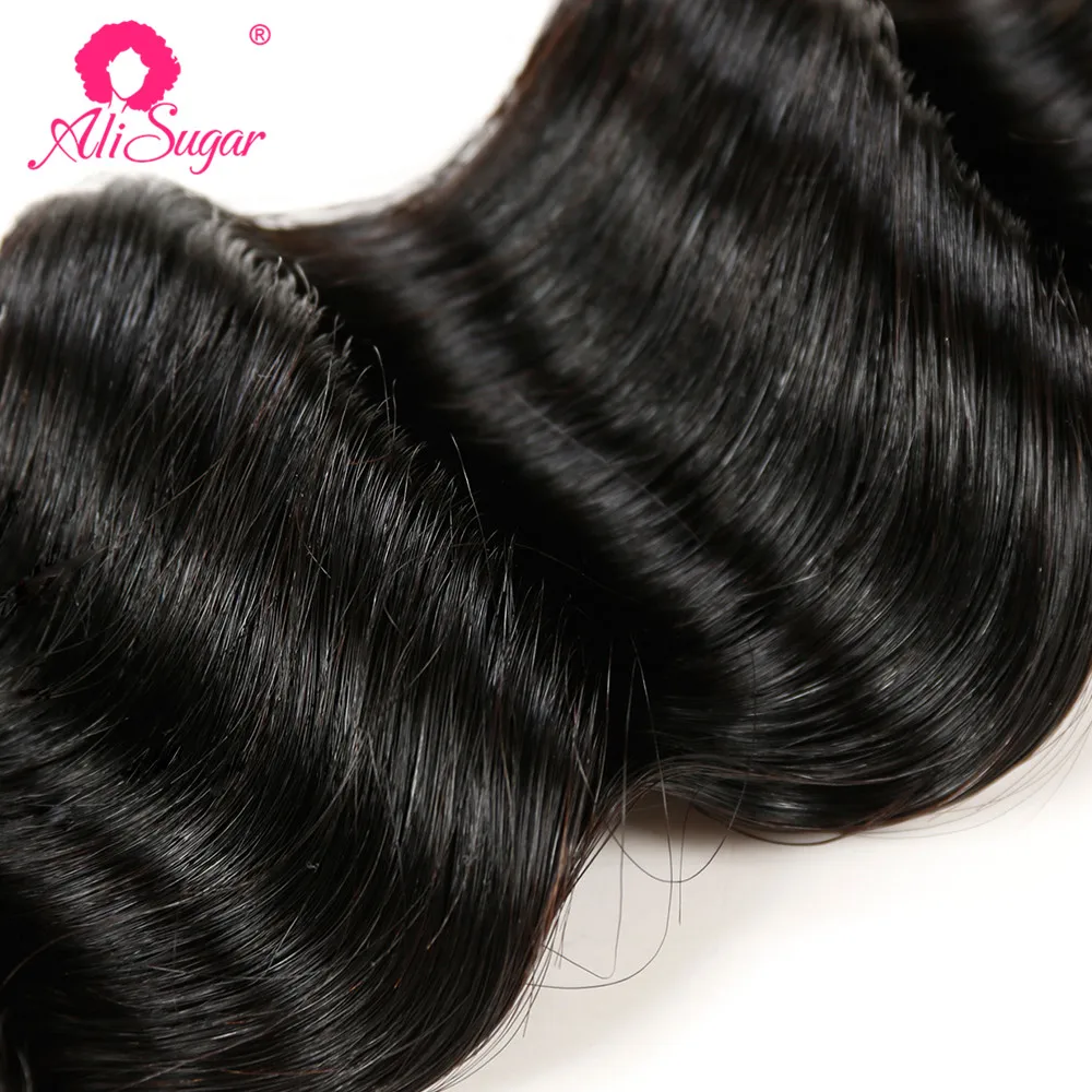 Али Sugar натуральные волнистые волосы 3 пучка 100% для наращивания|weft human hair extensions|weft
