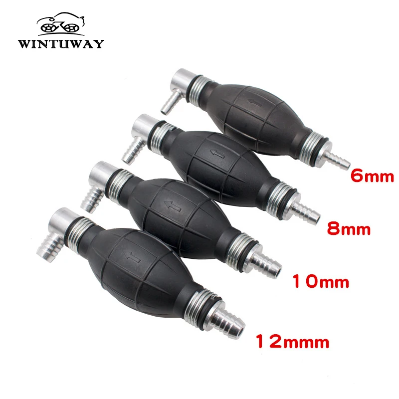 

Motorcycle Rubber Aluminum Spherical Hand Fuel Pump Line Diesel Gasoline Primer Bulb for Engine Petrol Tank Connection Rod